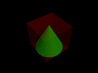 Cone with bounding box