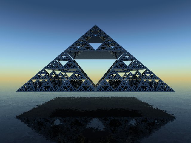 Final rendered Sierpinski pyramid